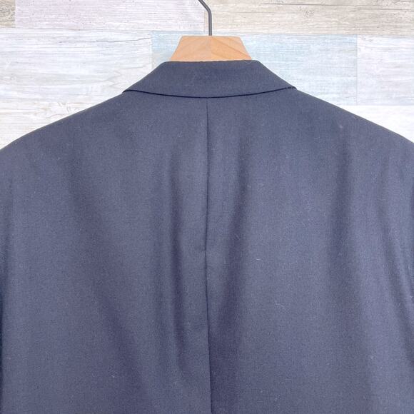 Jos A Bank Notch Collar Tuxedo Suit Black Mens 44R Jacket 40x31 Pleated Pants - Picture 7 of 15